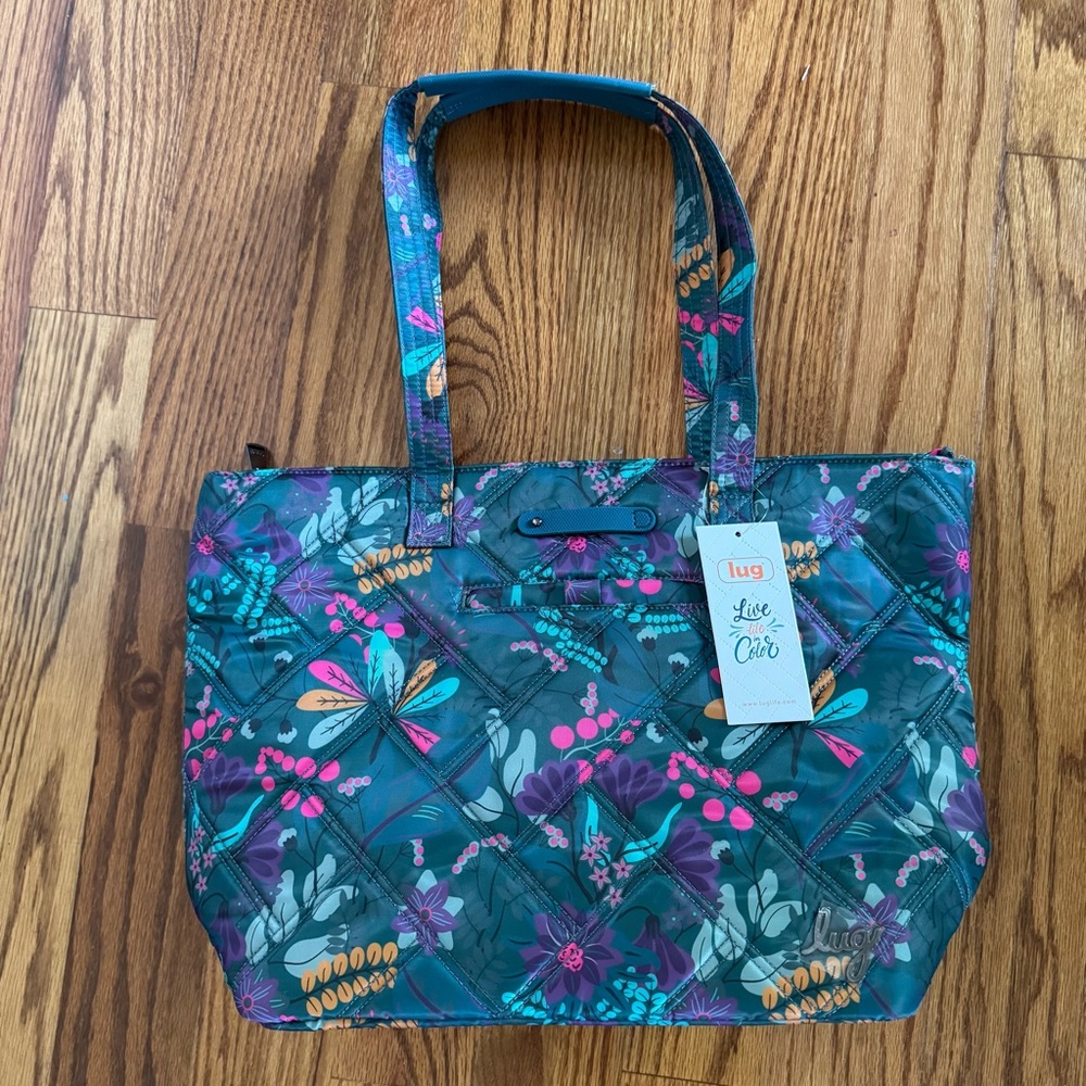 NWT Lug Skyliner Tote - Evermore Flora